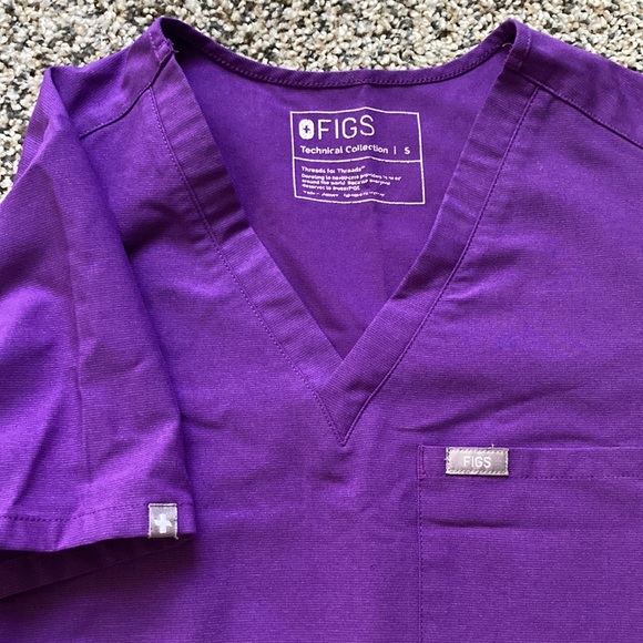 Figs Tops Figs Ultra Violet One Pocket Scrub Top Poshmark